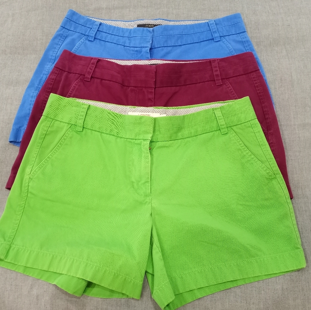 3 pairs of J Crew Chino shorts
